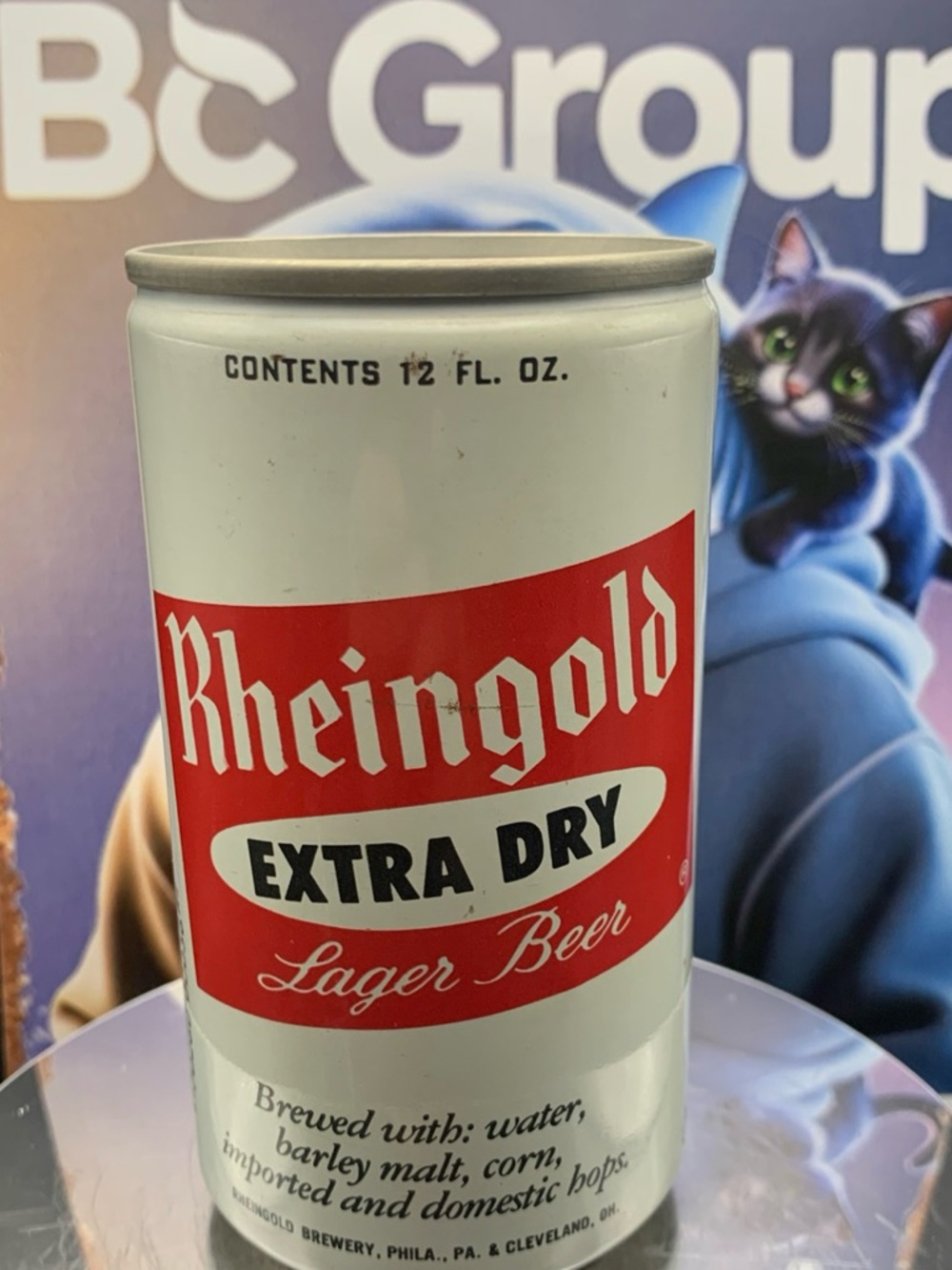Vintage Beer Can Rheingold Extra Dry Lager Beer Empty Aluminum Can Philadelphia